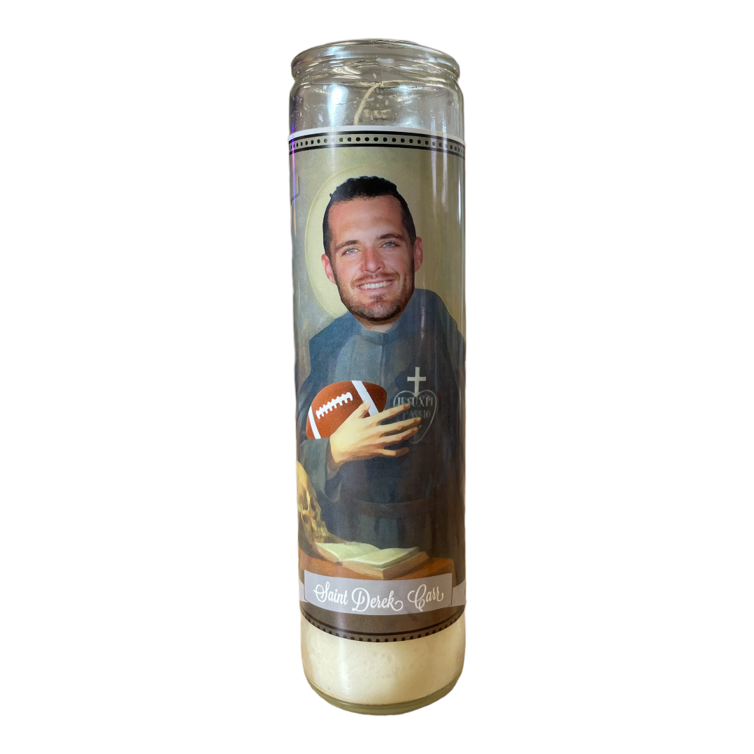 Derek Carr Devotional Prayer Saint Candle