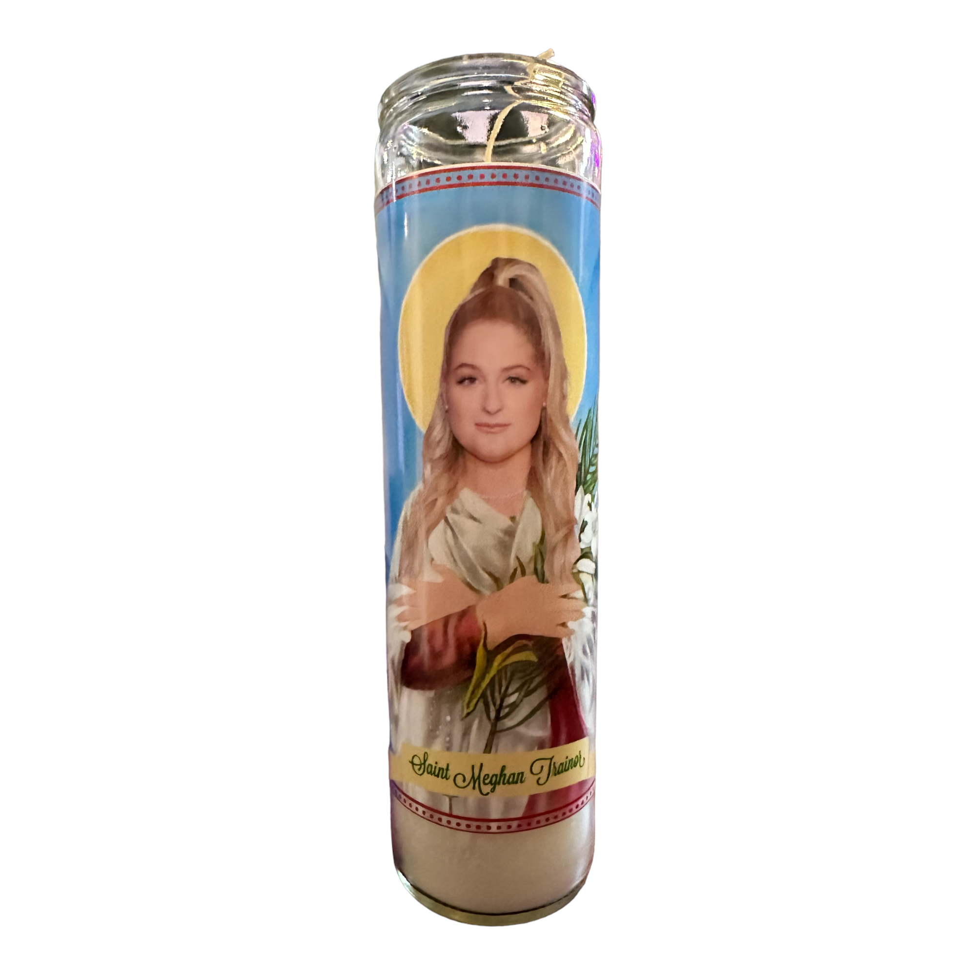 Meghan Trainor Devotional Prayer Saint Candle