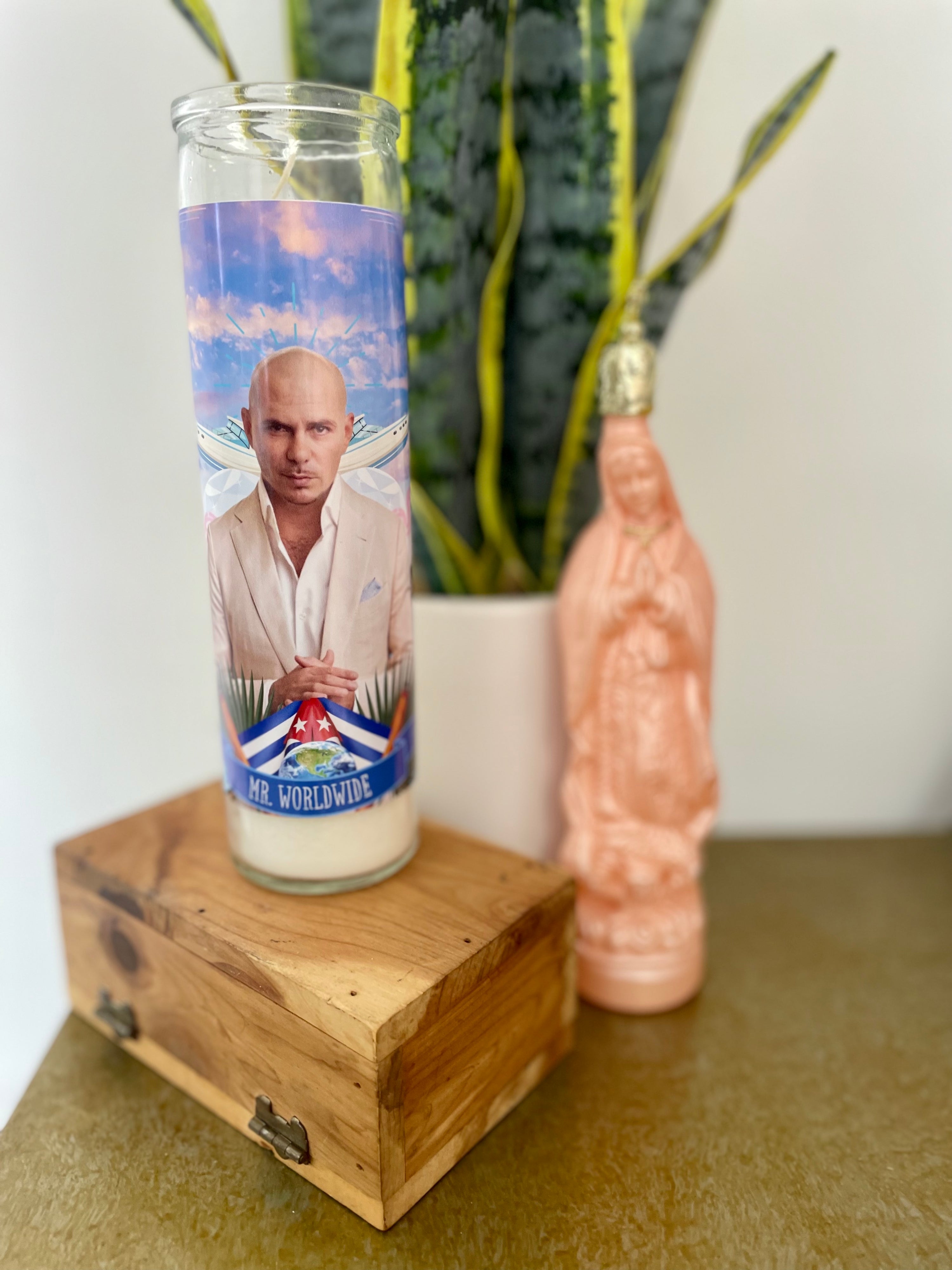 The Luminary Pitbull Altar Candle - Mose Mary and Me