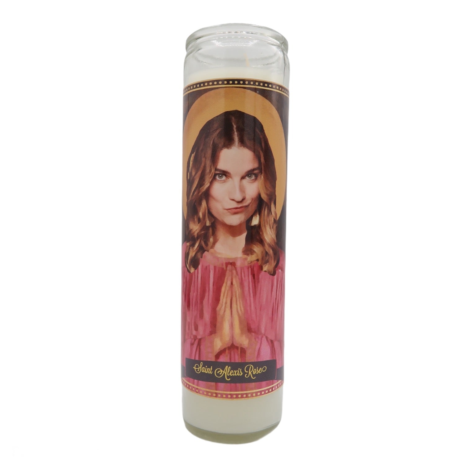 Schitts Creek Cast Devotional Prayer Saint Candles - Mose Mary and Me