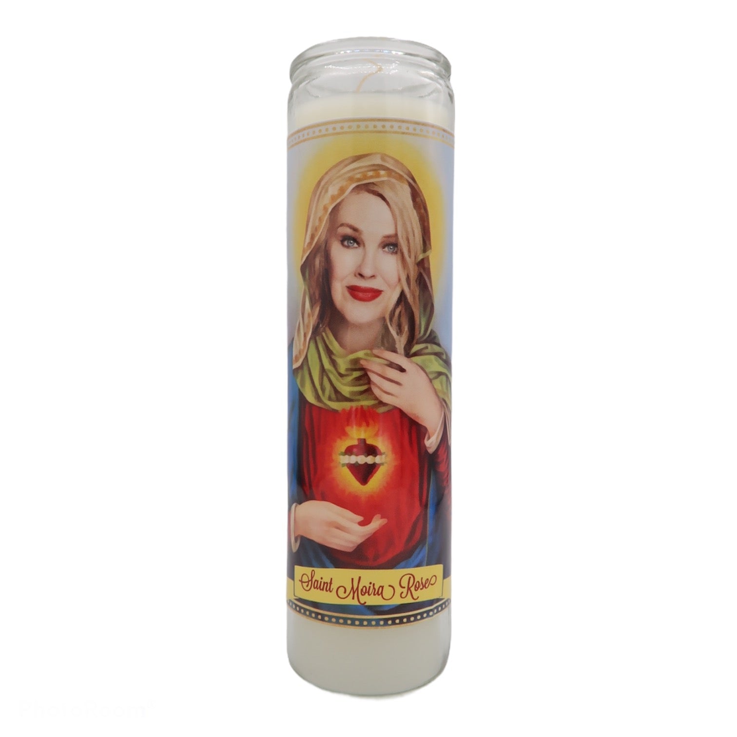 Schitts Creek Cast Devotional Prayer Saint Candles - Mose Mary and Me