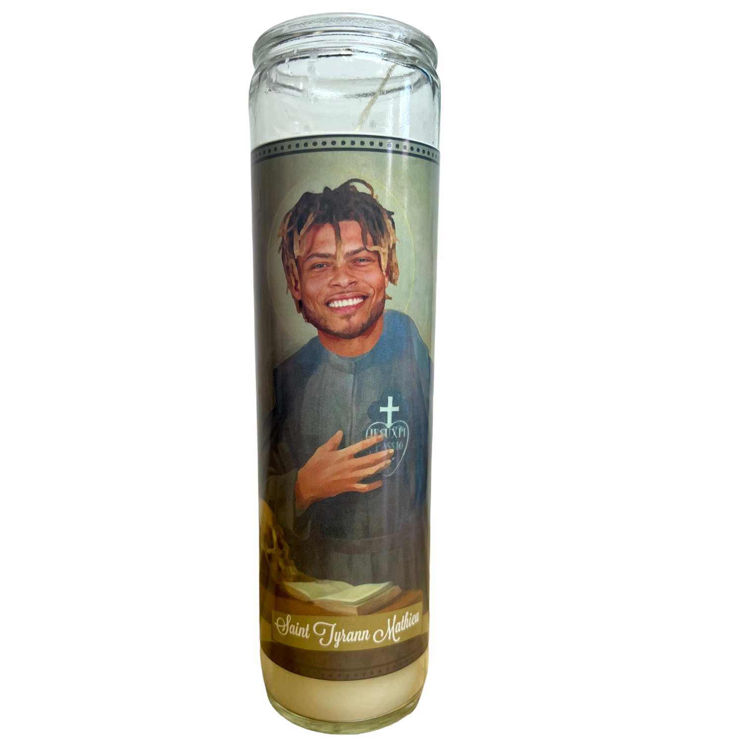 Tyrann Mathieu (V2) Devotional Prayer Saint Candle - The Luminary and Co.