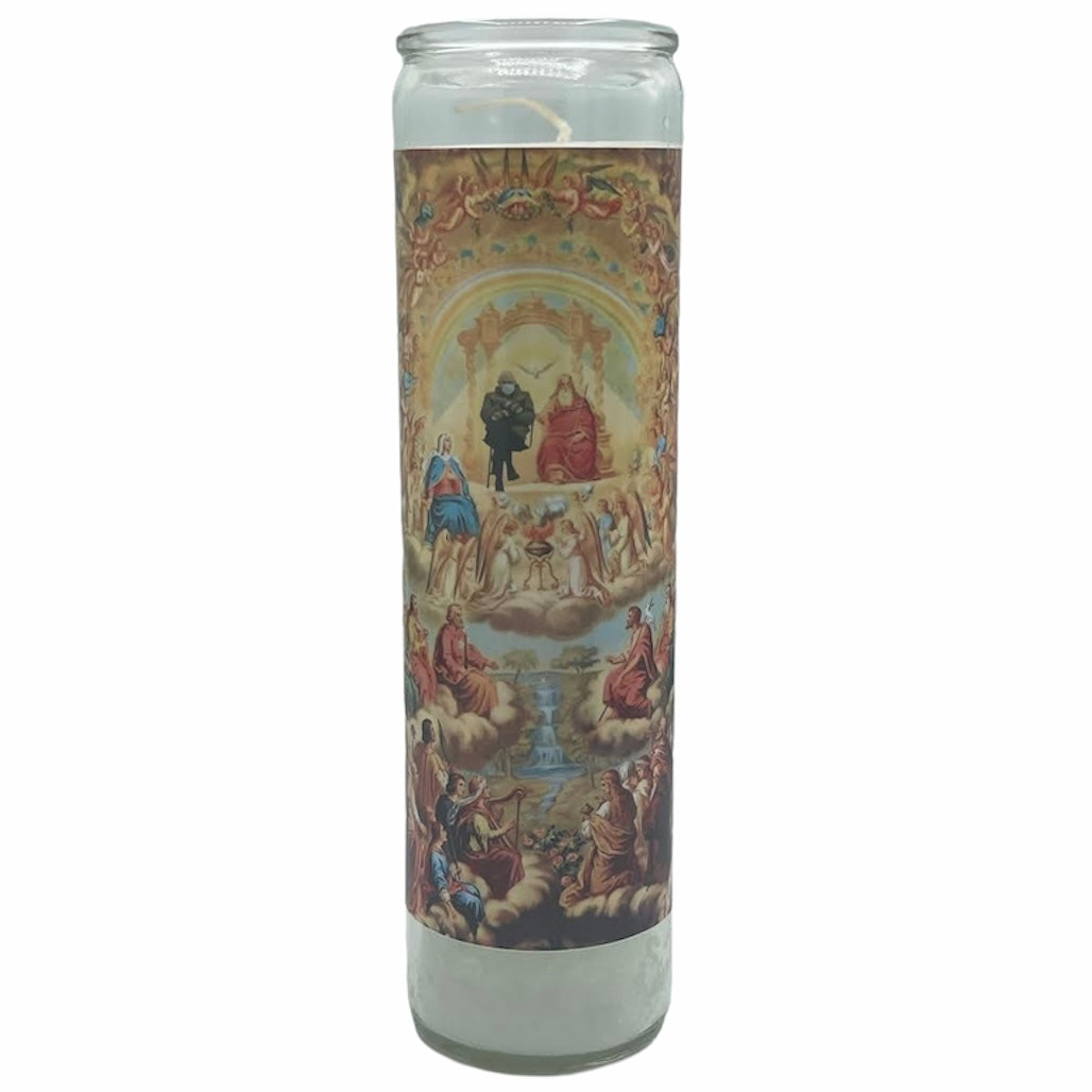 Bernie Sanders is Cold Meme Devotional Prayer Saint Candle - Mose Mary and Me