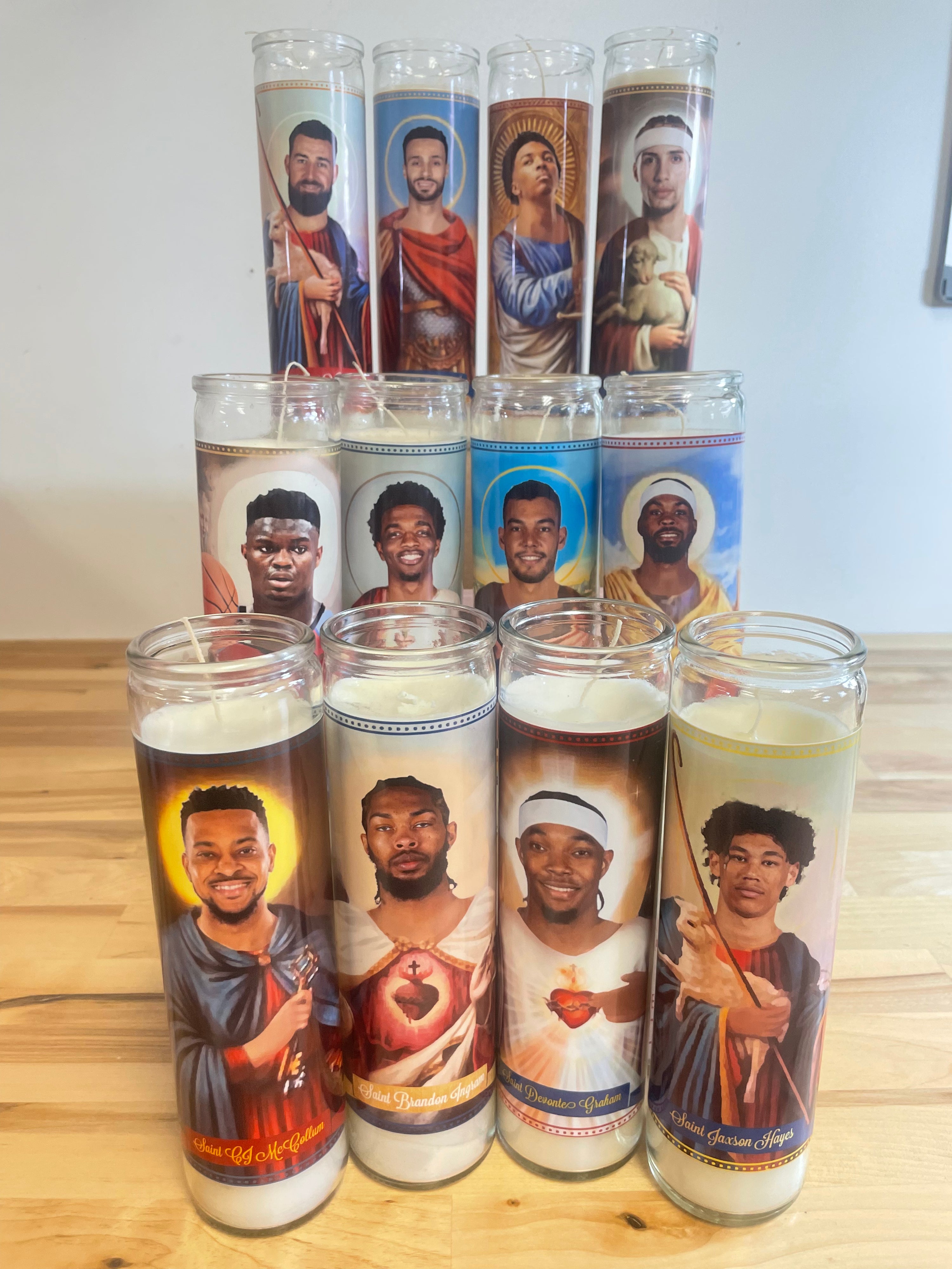 Choice of Candle from the New Orleans Pelicans Prayer Saint Candles - The Luminary and Co.