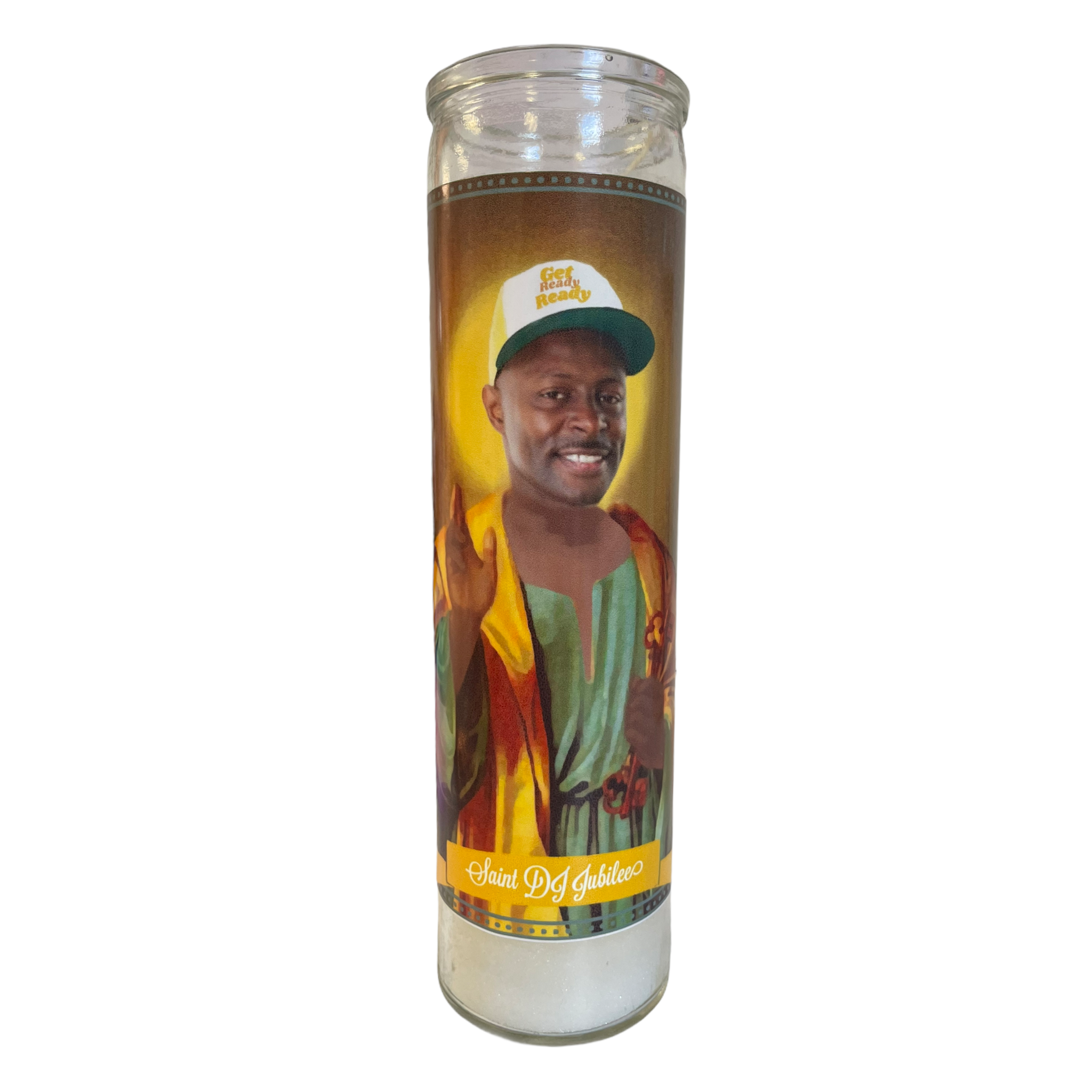 DJ Jubilee Devotional Prayer Saint Candle - Mose Mary and Me