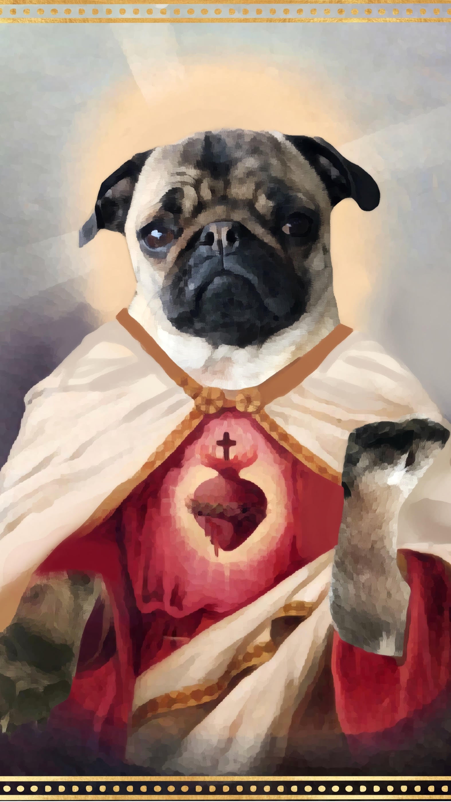 Personalized Custom Devotional Prayer Saint Candle (Pet)- Create Your Own - Mose Mary and Me