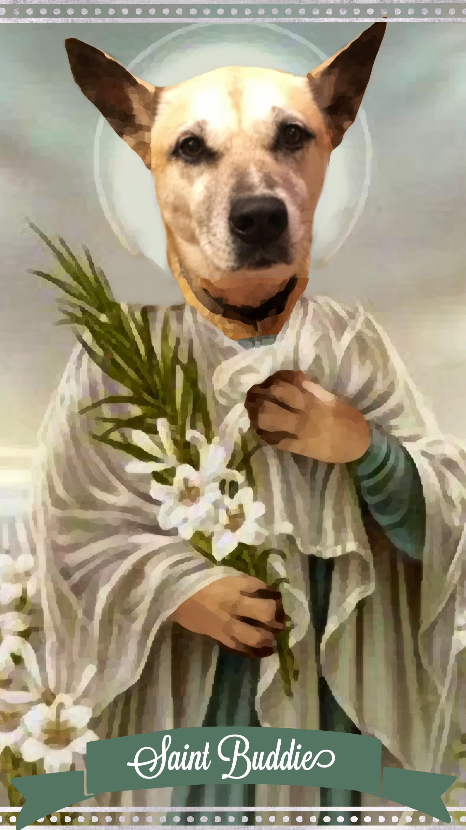 Personalized Custom Devotional Prayer Saint Candle (Pet)- Create Your Own - Mose Mary and Me