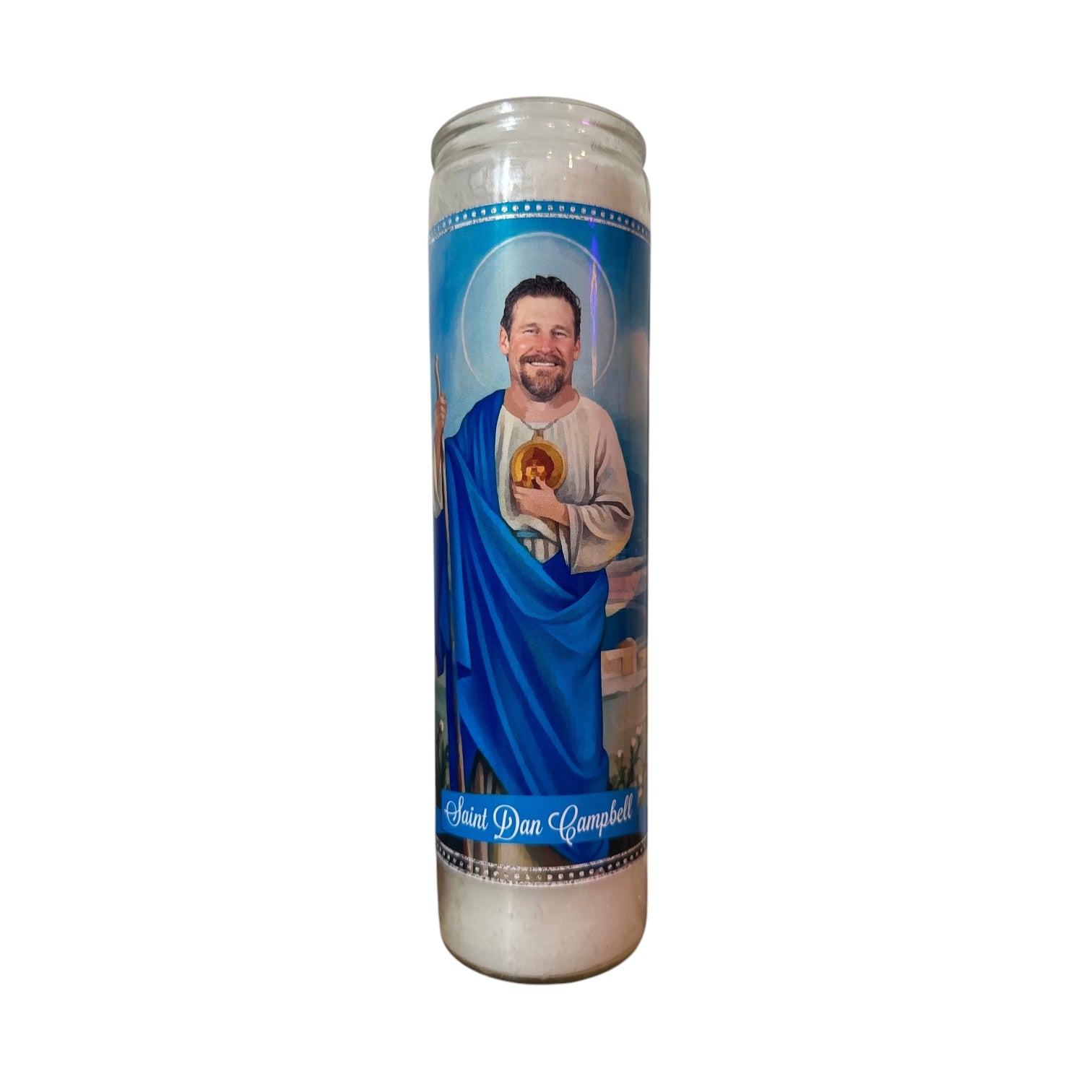 Choice of Candle from the Detroit Lions “Defend the Den" Prayer Saint Candles