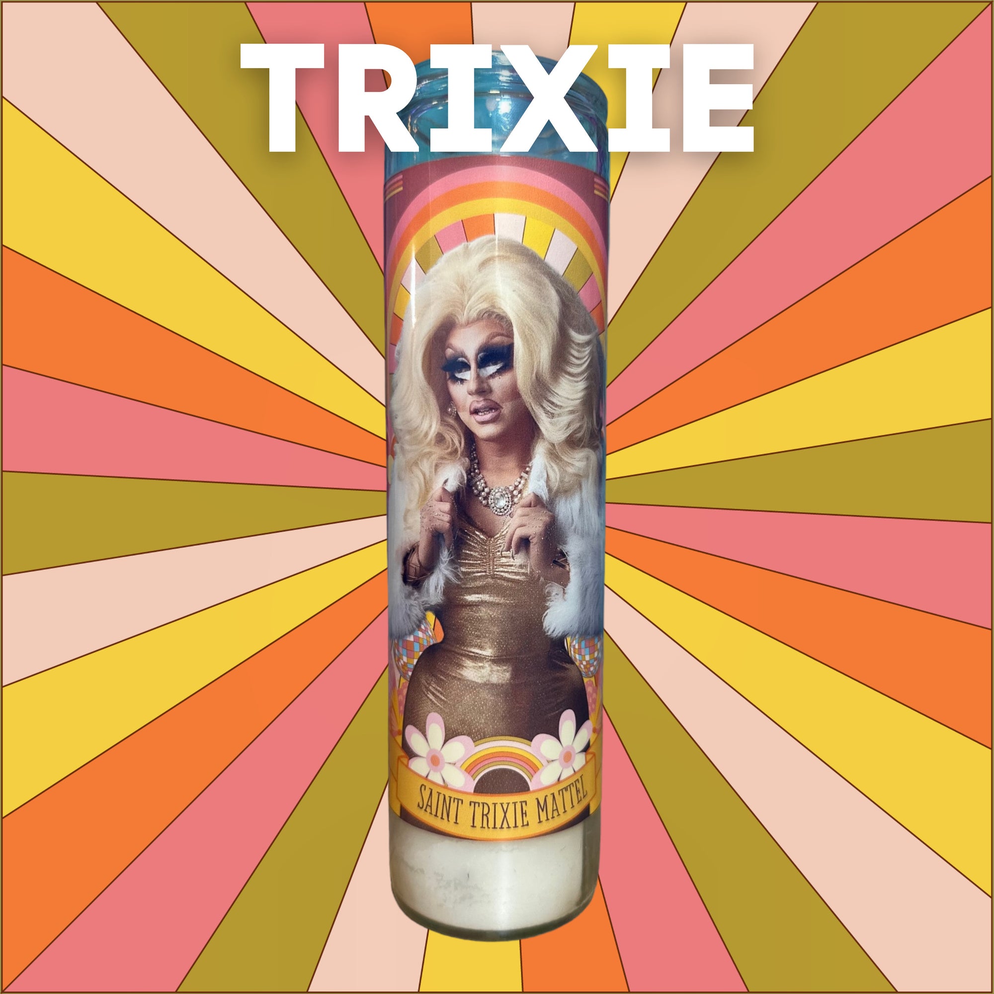 The Luminary Trixie Mattel Altar Prayer Candle