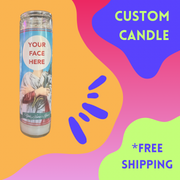 Personalized Custom Devotional Prayer Saint Candle
