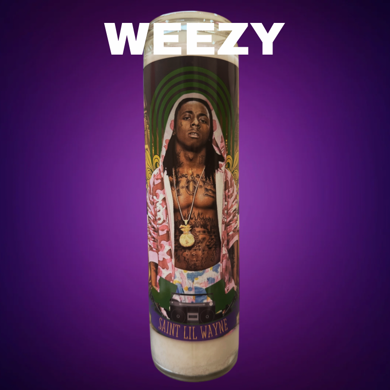 The Luminary Lil Wayne Prayer Saint Candle