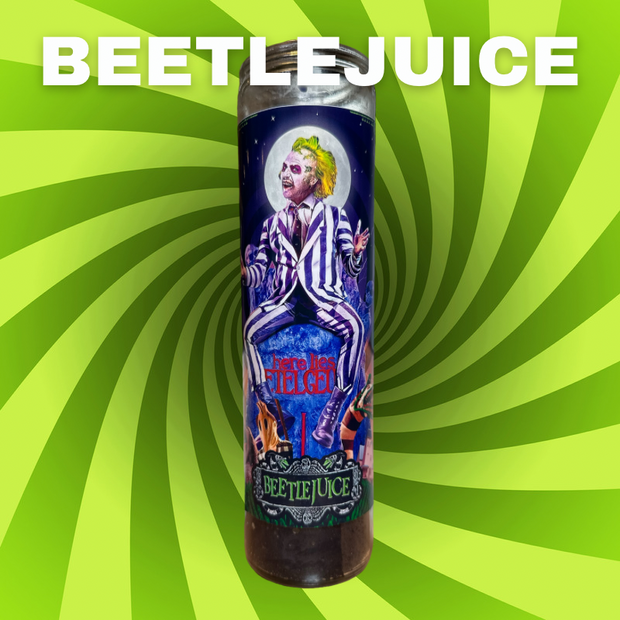 The Luminary Beetlejuice Devotional Prayer Saint Candle