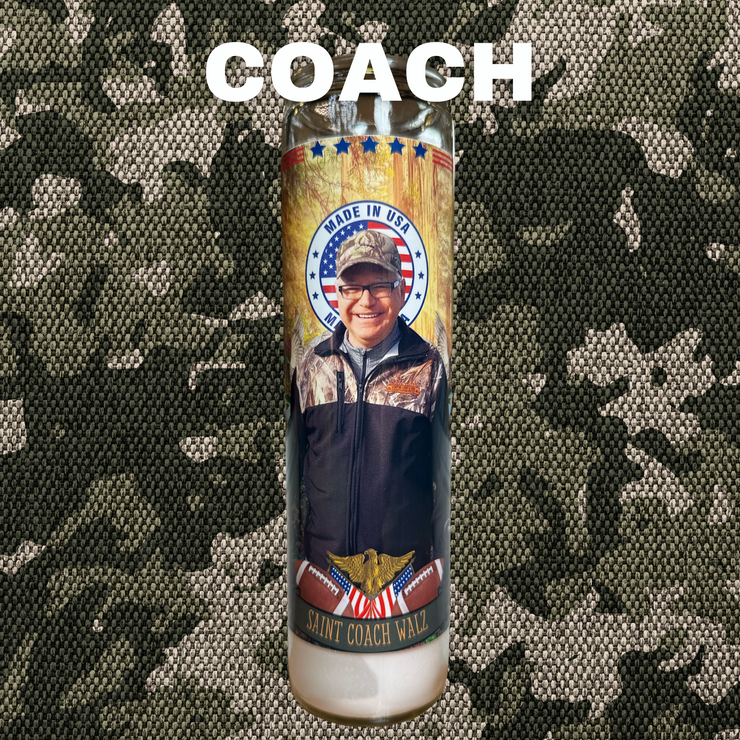 The Luminary Coach Tim Walz Altar Prayer Candle