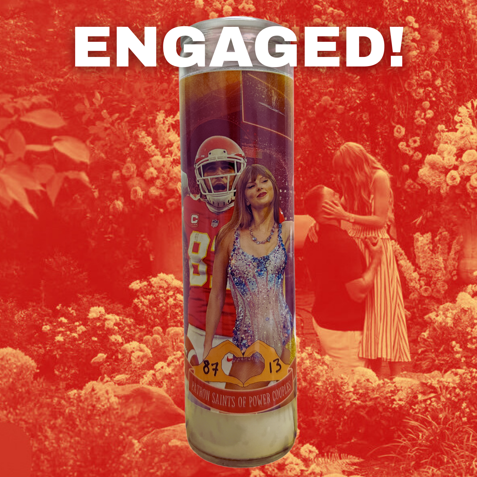 The Luminary Engagement Taylor and Travis Altar Prayer Candle