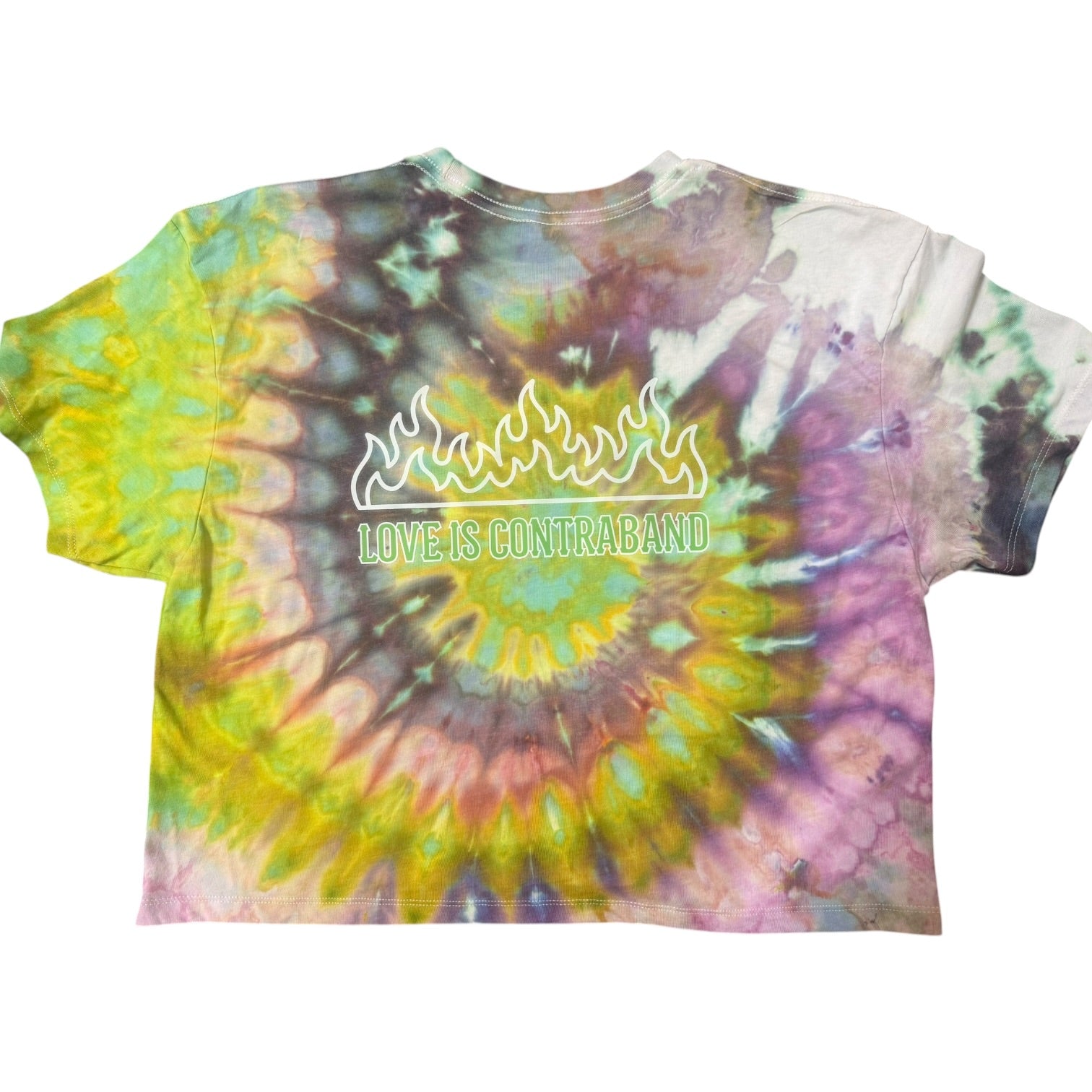 Love is Contraband Hand-Dyed Crop Top