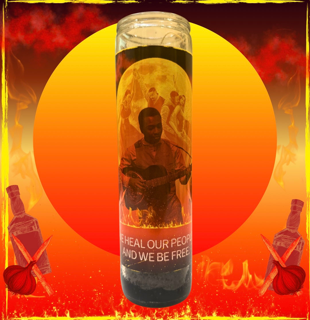 Sinners Inspired "And We Be Free" Devotional Prayer Candle
