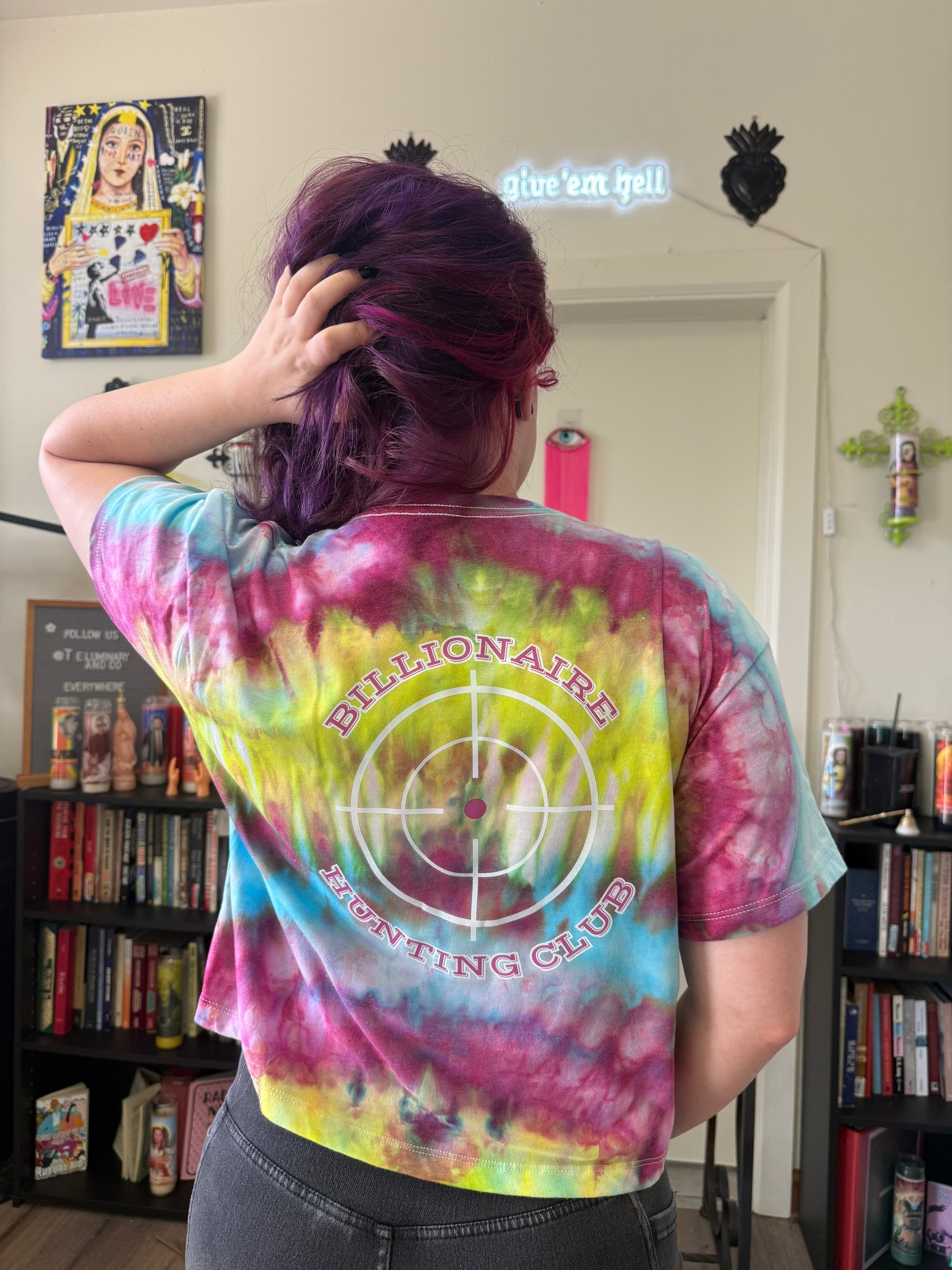 Billionaire Hunting Club Hand-Dyed Crop Top