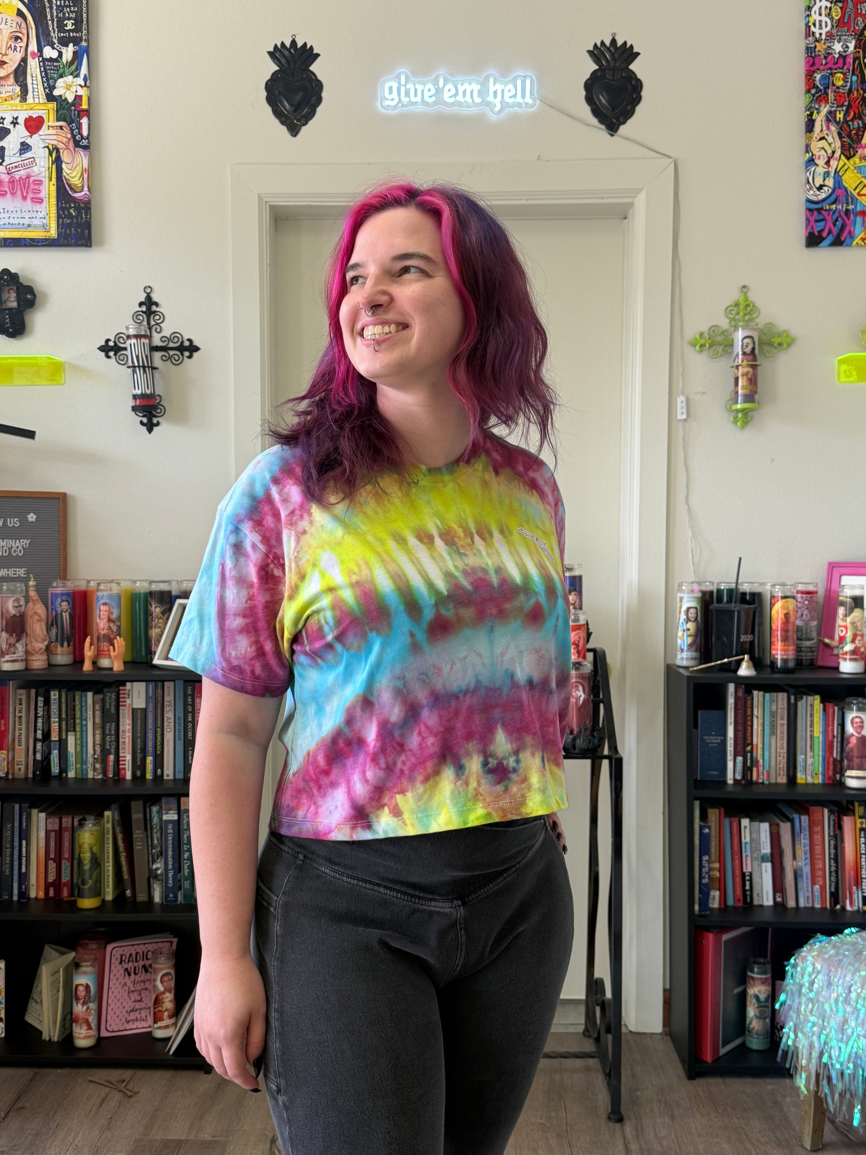 Billionaire Hunting Club Hand-Dyed Crop Top