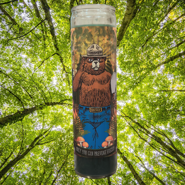 Only You Can Prevent Fascism Smokey The Bear Prayer Candle