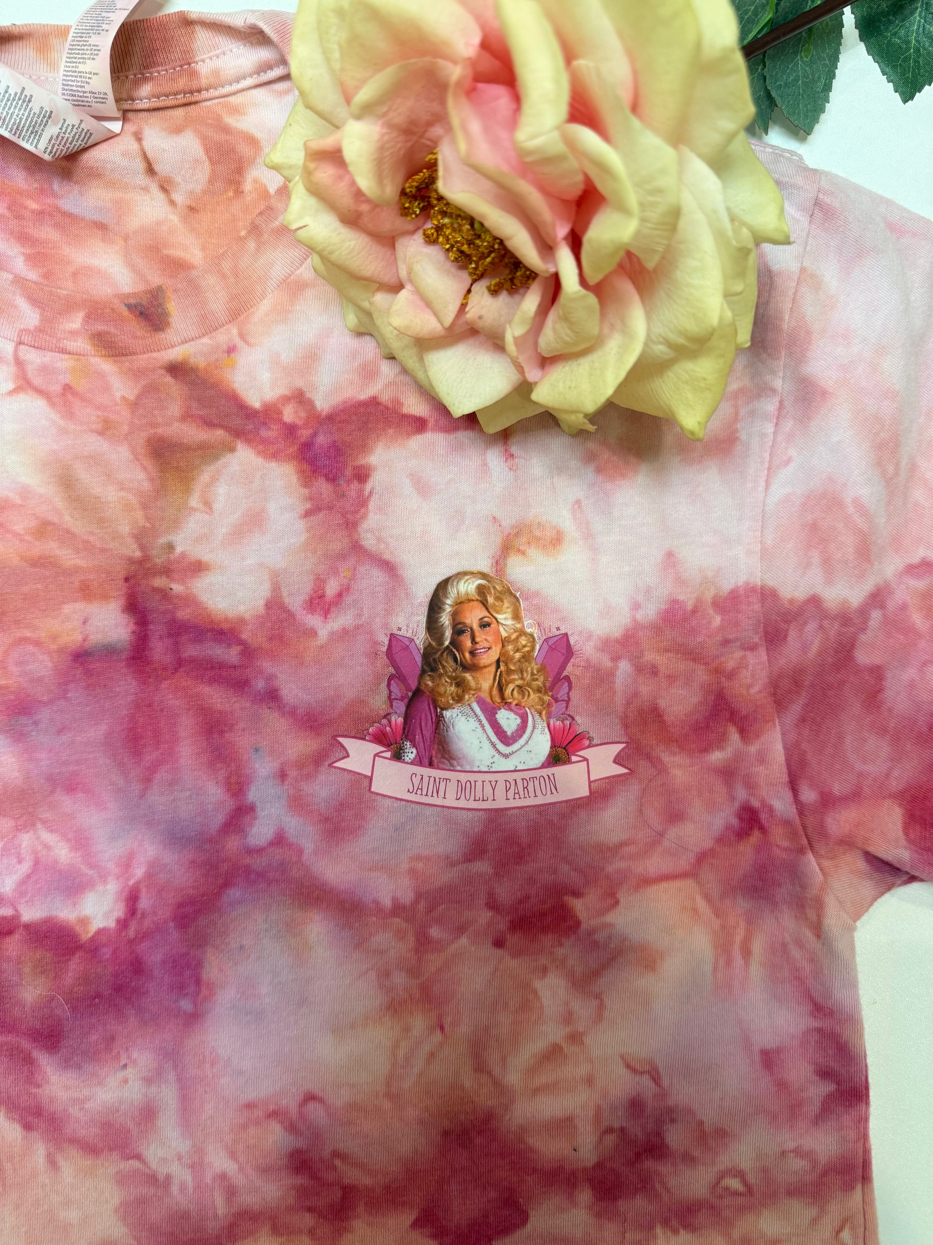 Dolly Parton Hand-Dyed Crop Top