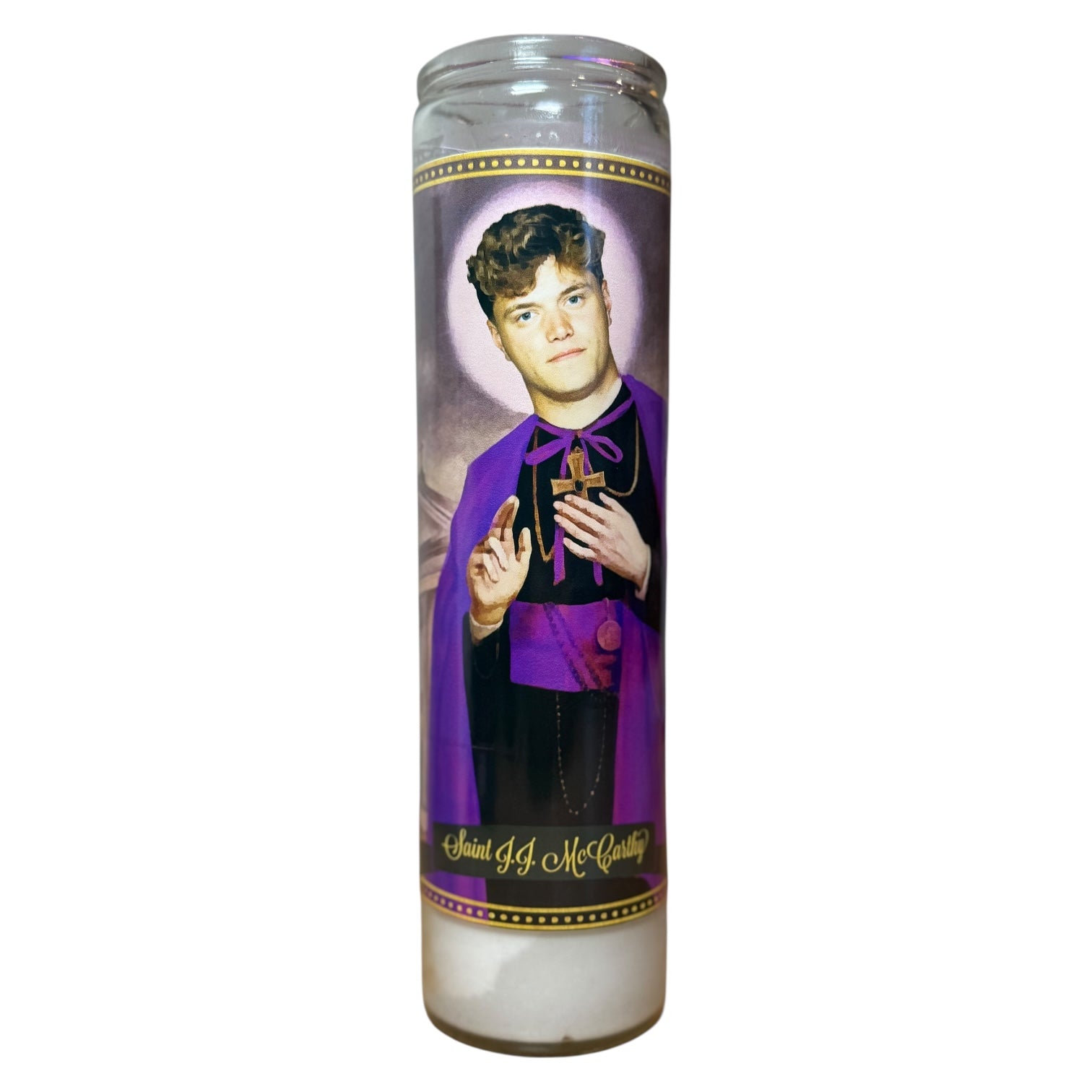 JJ McCarthy Devotional Prayer Saint Candle
