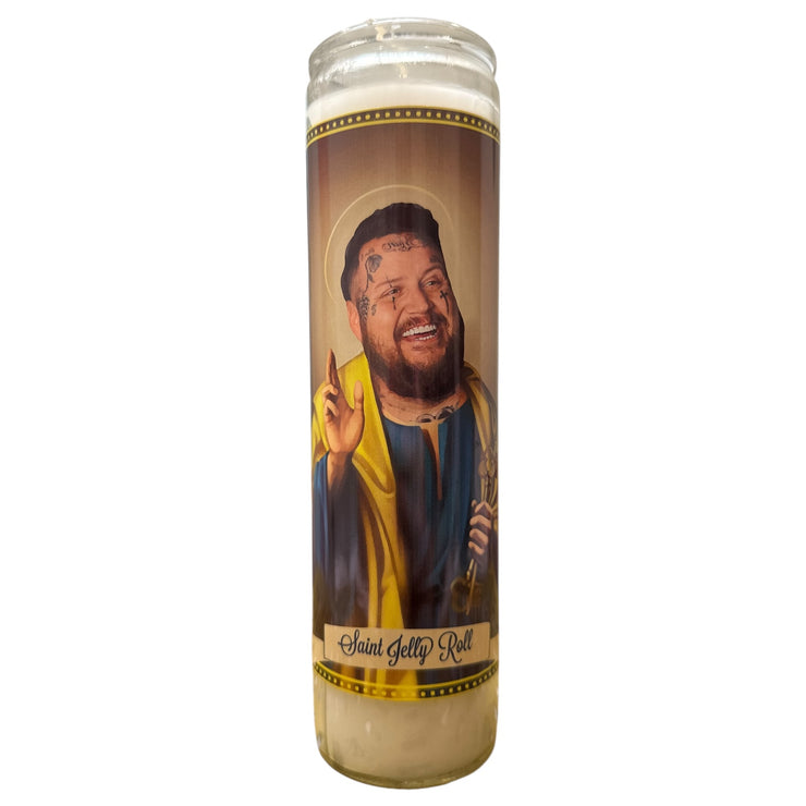 Jelly Roll Devotional Prayer Saint Candle