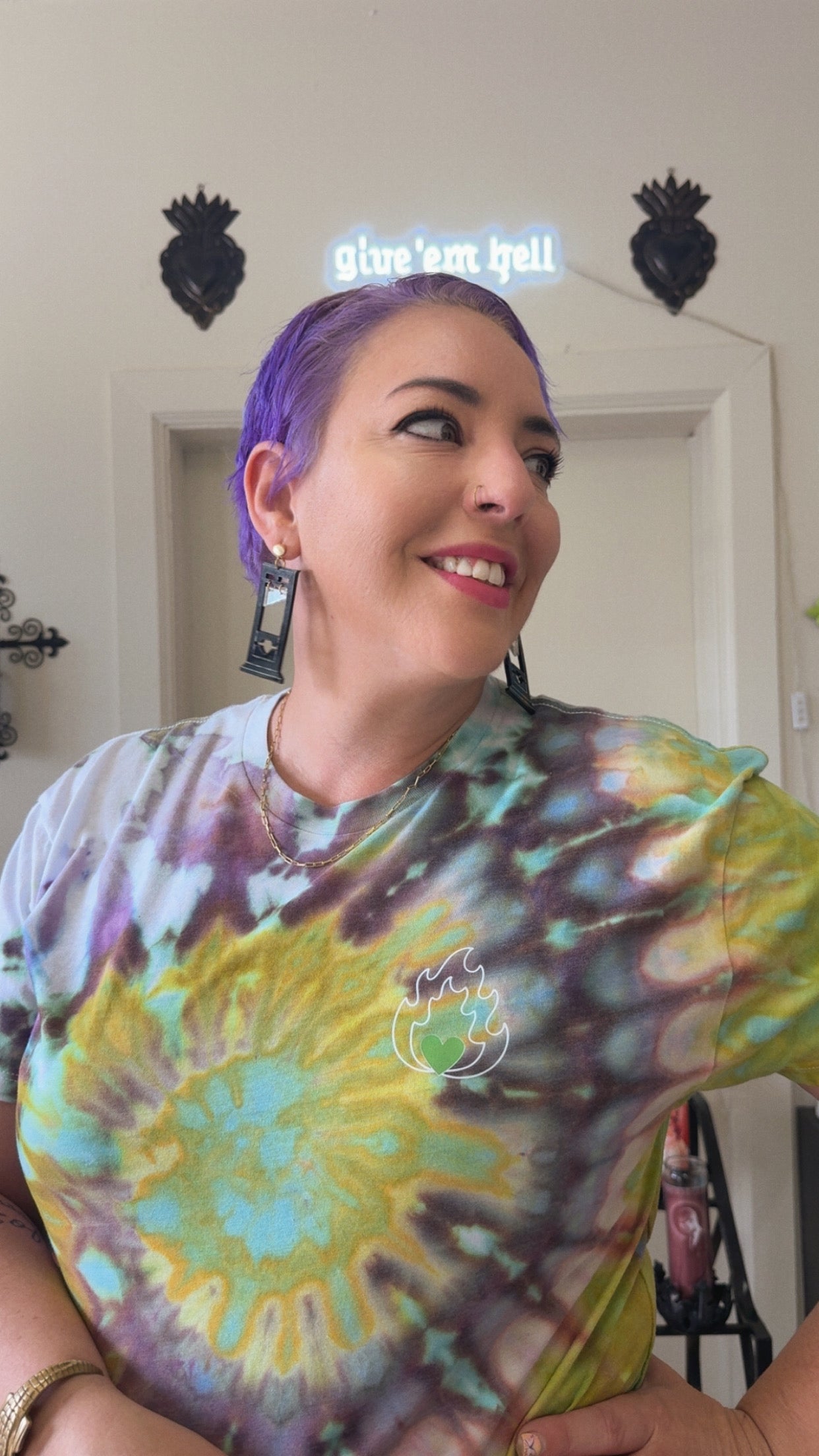 Love is Contraband Hand-Dyed Crop Top