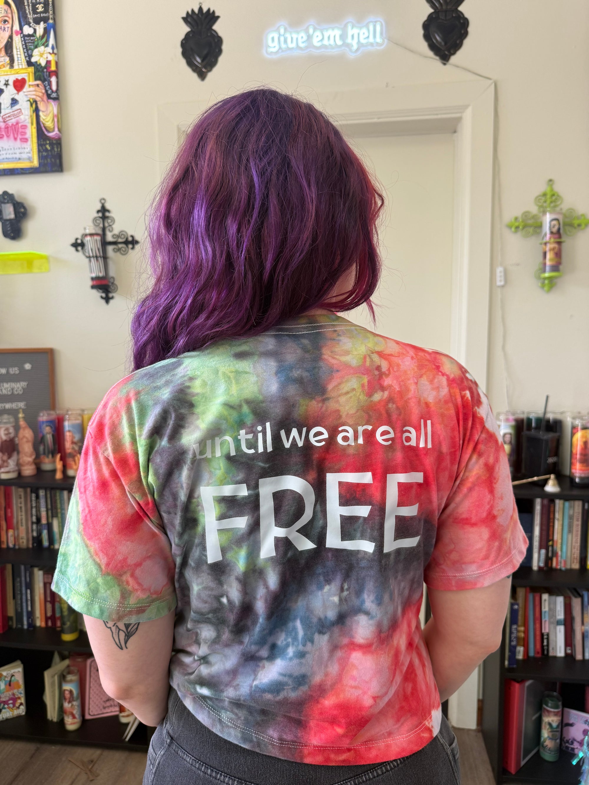 No One Is Free Hand-Dyed Crop Top