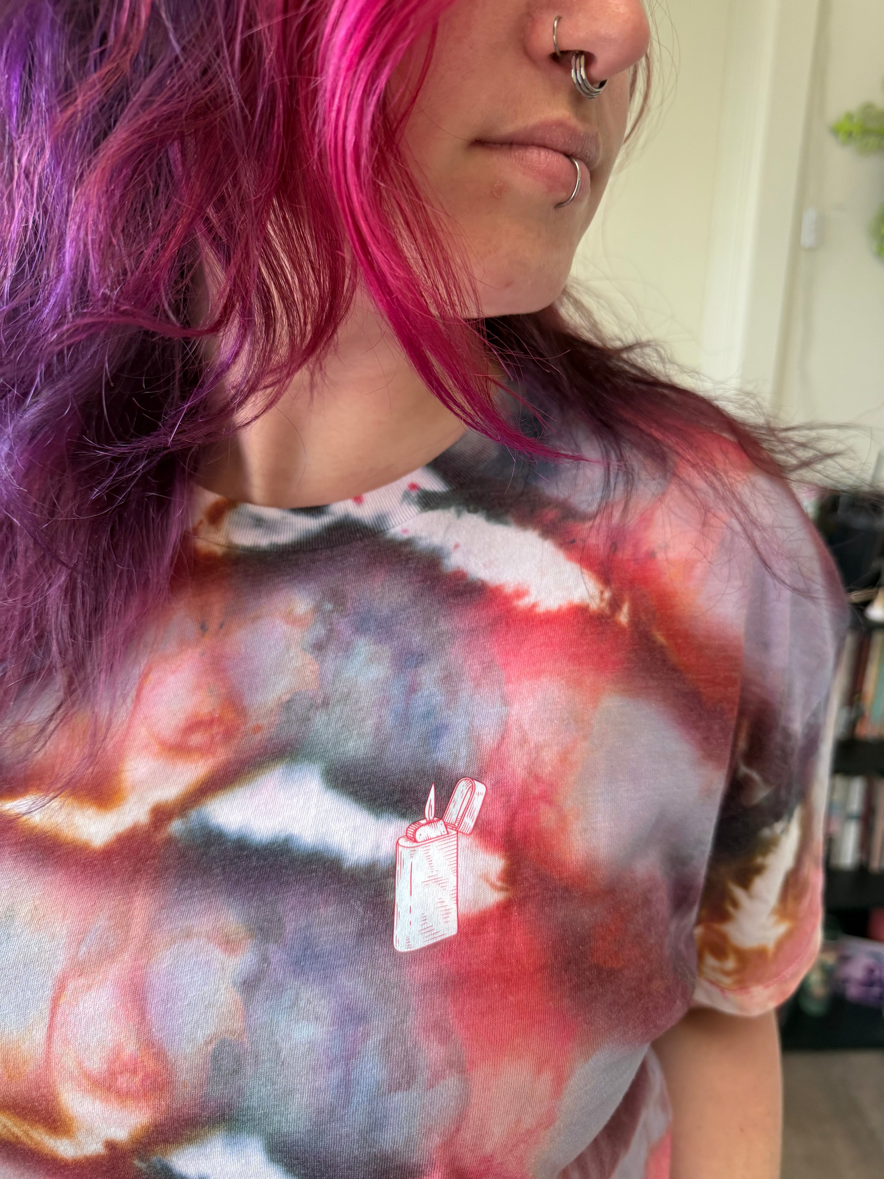 Pay Us Enough to Live Hand-Dyed Crop Top