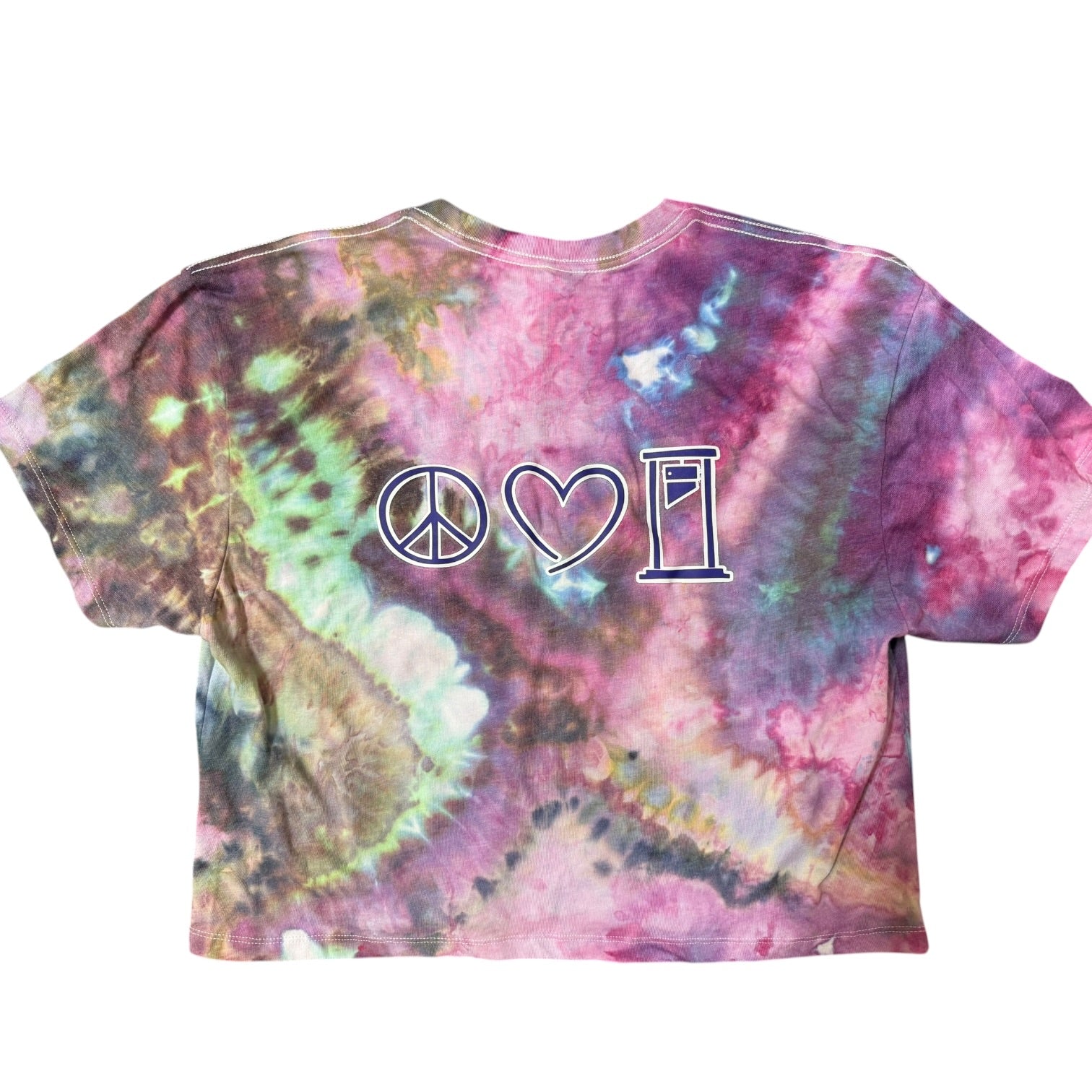 Peace Love & Guillotines Hand-Dyed Crop Top