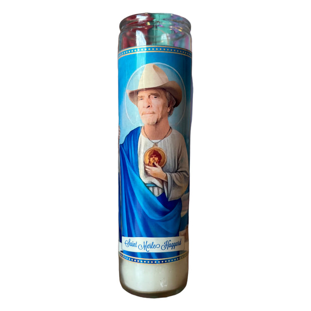 Merle Haggard Devotional Prayer Saint Candle