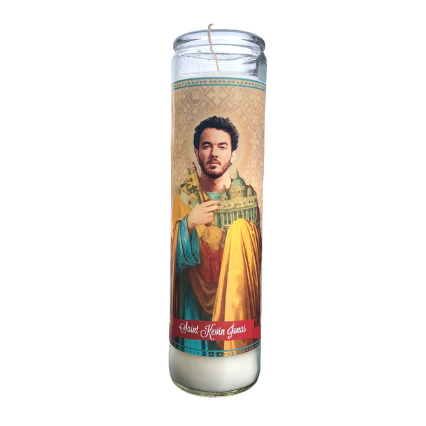 The Jonas Brothers Devotional Prayer Saint Candle Set
