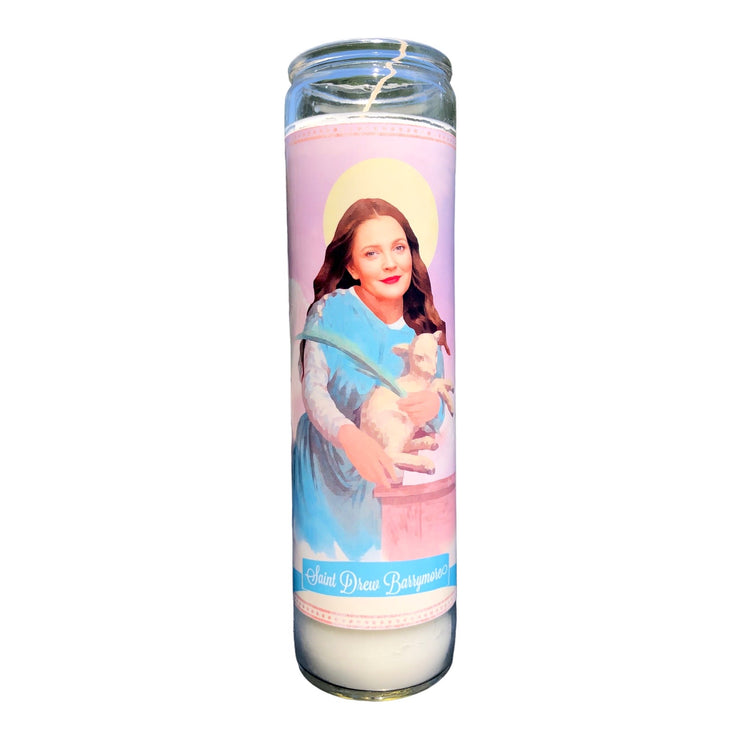 Drew Barrymore Devotional Prayer Saint Candle