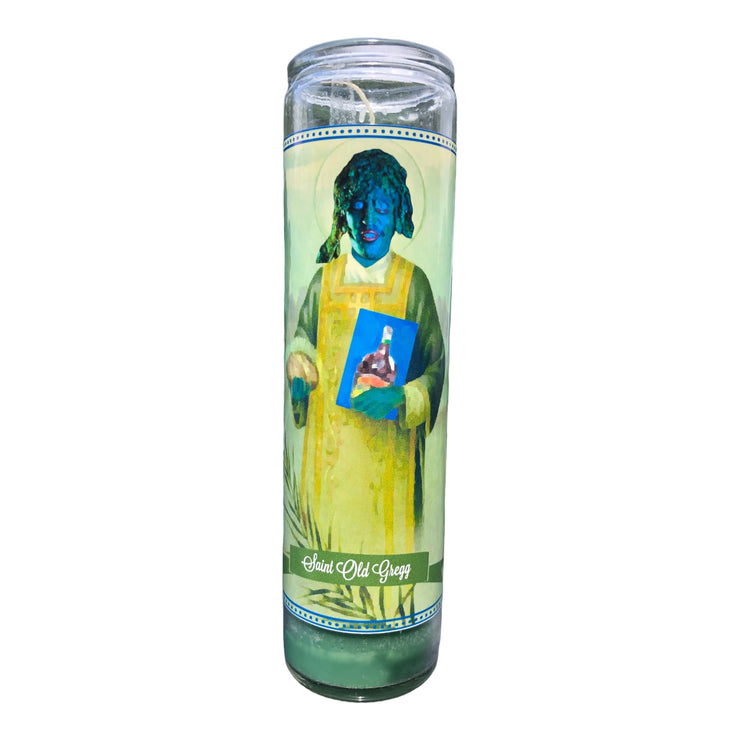 Old Gregg Devotional Prayer Saint Candle