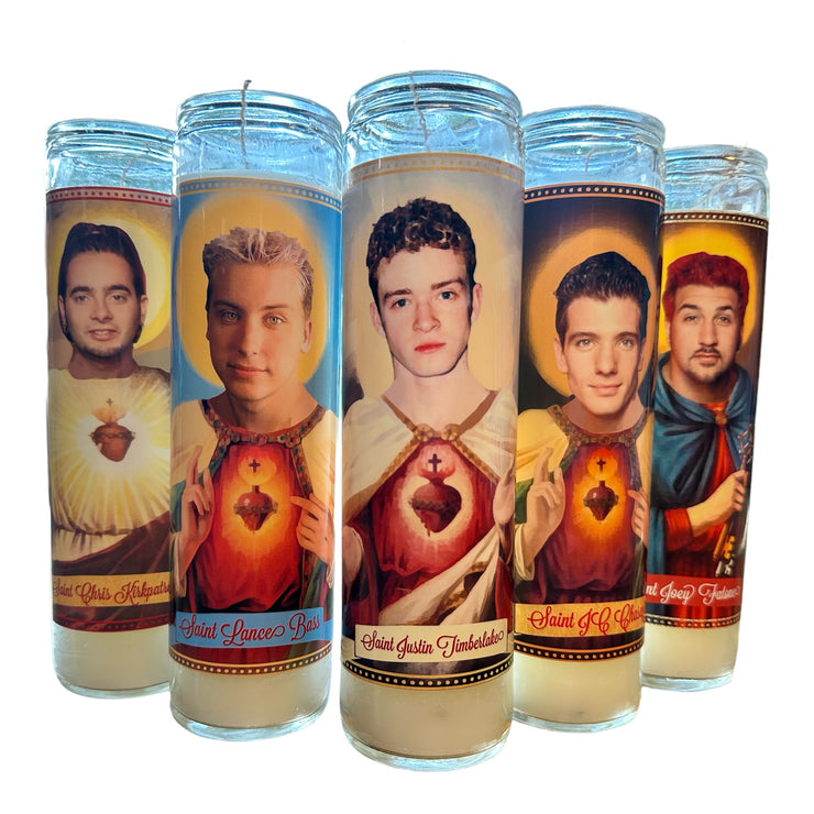 *NSYNC Candle Set or Individual Patron Saints