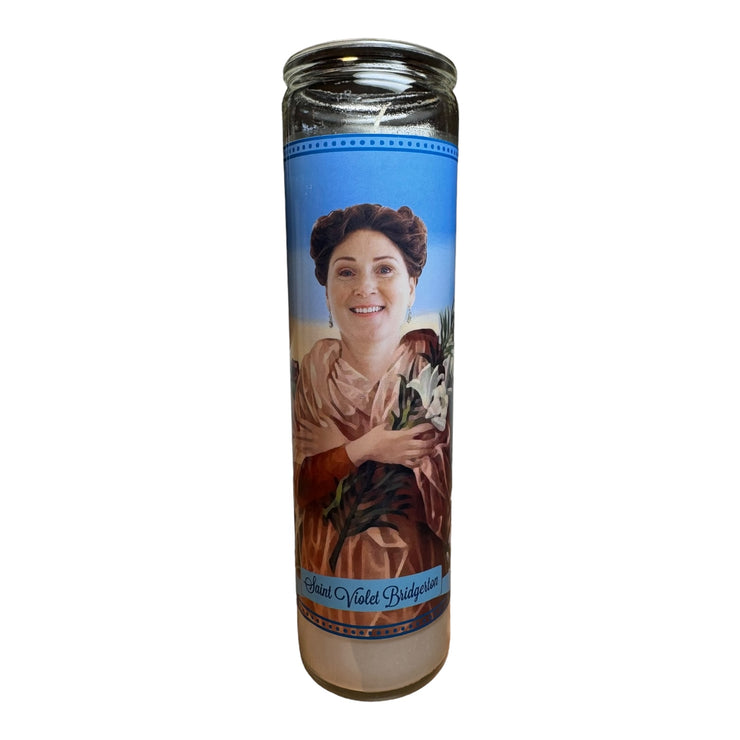 Violet Bridgerton Devotional Prayer Saint Candle