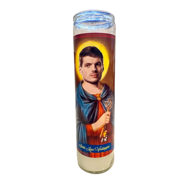Max Verstappen Devotional Prayer Saint Candle