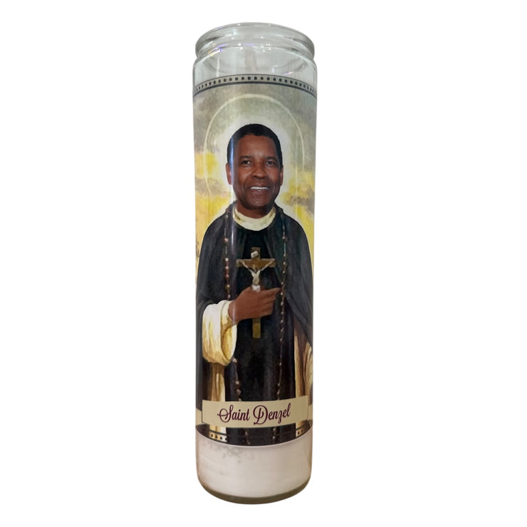 Denzel Washington Devotional Prayer Saint Candle