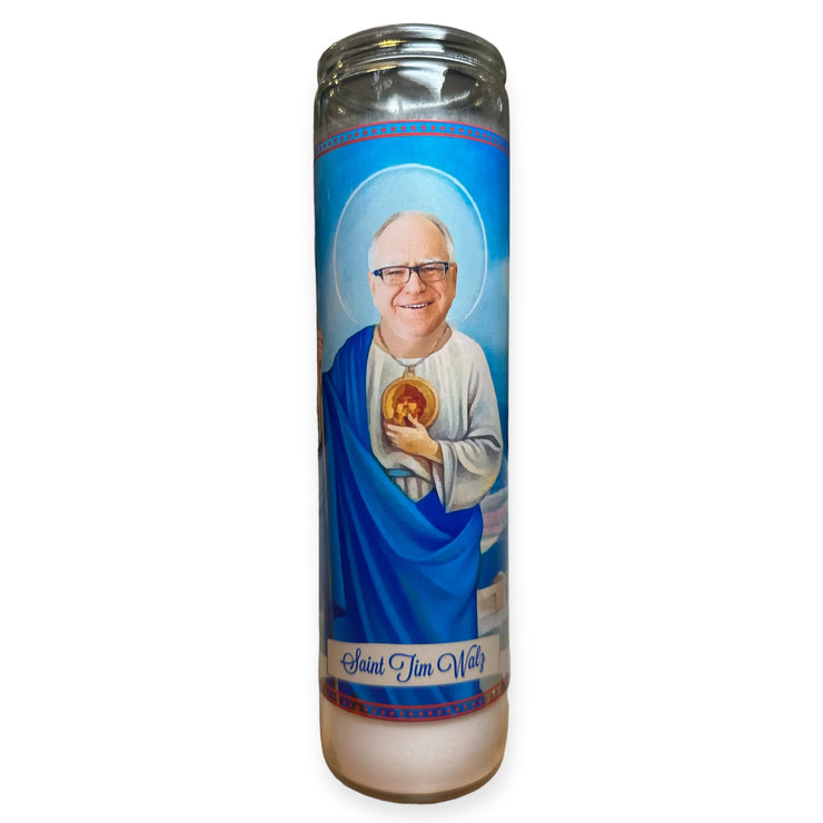 Tim Walz Devotional Prayer Saint Candle