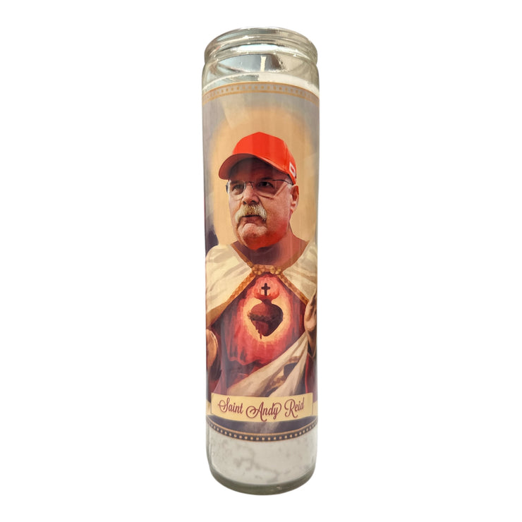 Andy Reid Devotional Prayer Saint Candle