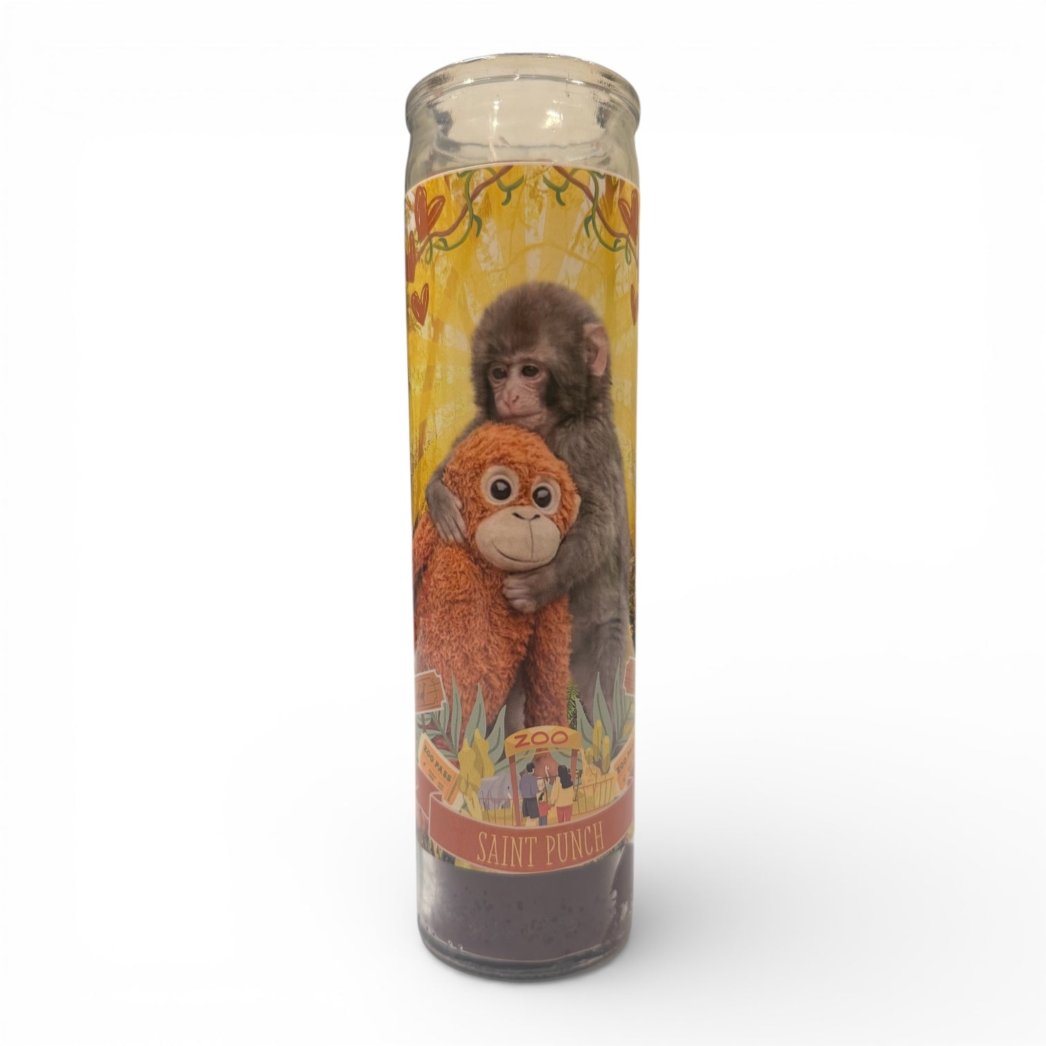 Punch the Monkey Devotional Prayer Candle