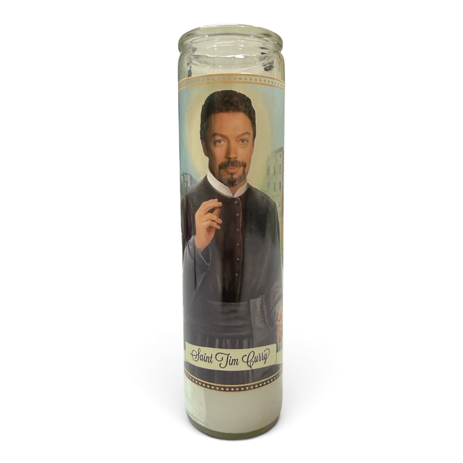 Tim Curry Devotional Prayer Saint Candle