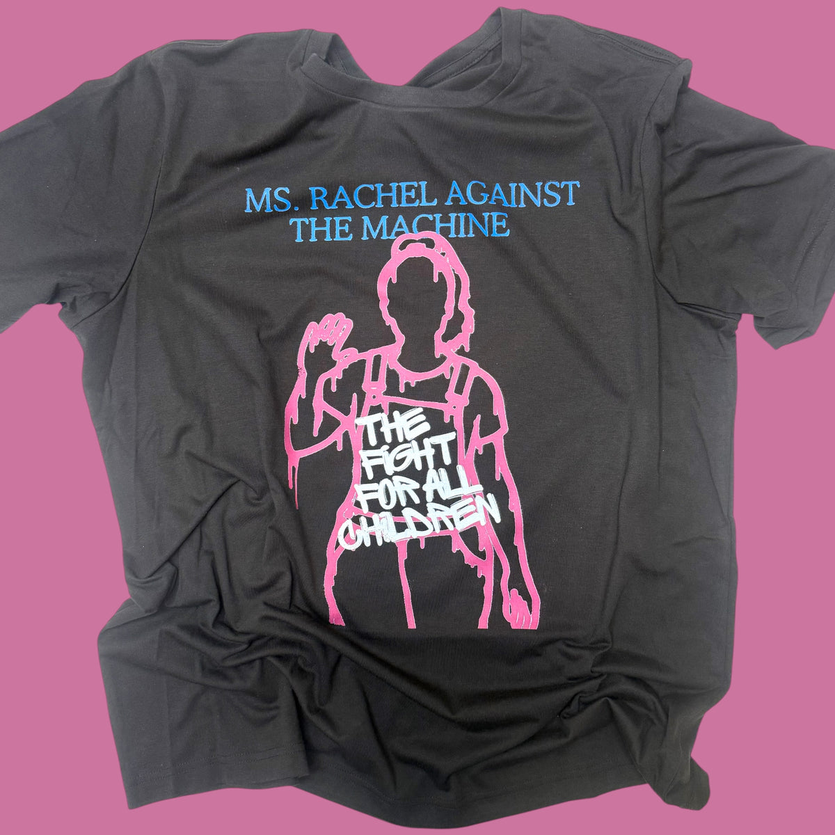Ms. Rachel Against the Machine Black T-Shirt