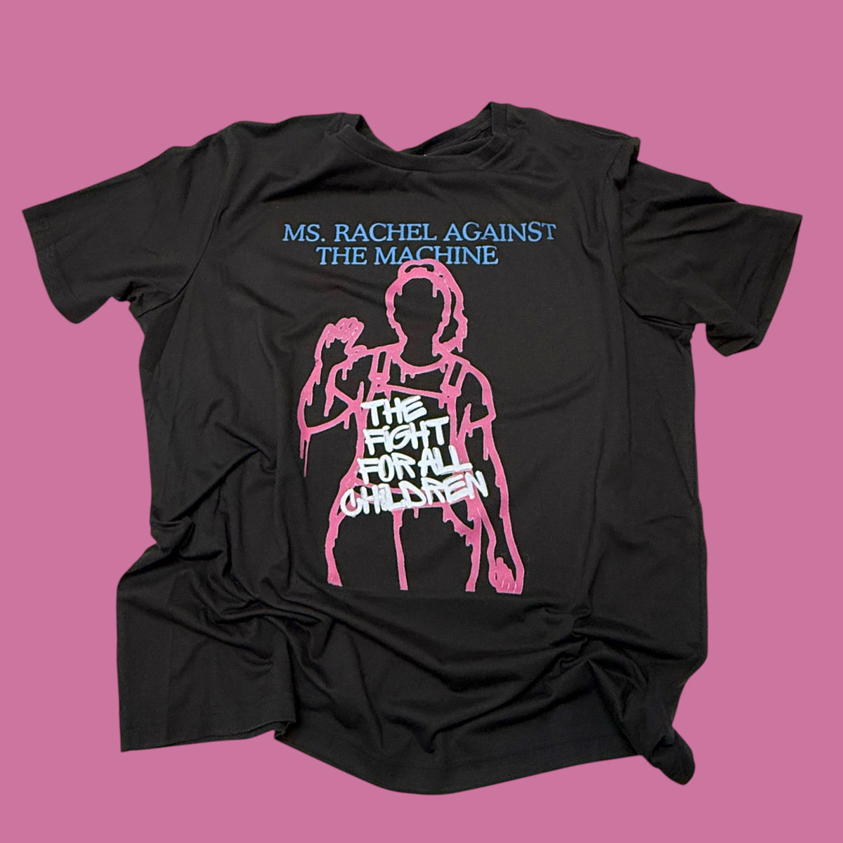 Ms. Rachel Against the Machine Black T-Shirt