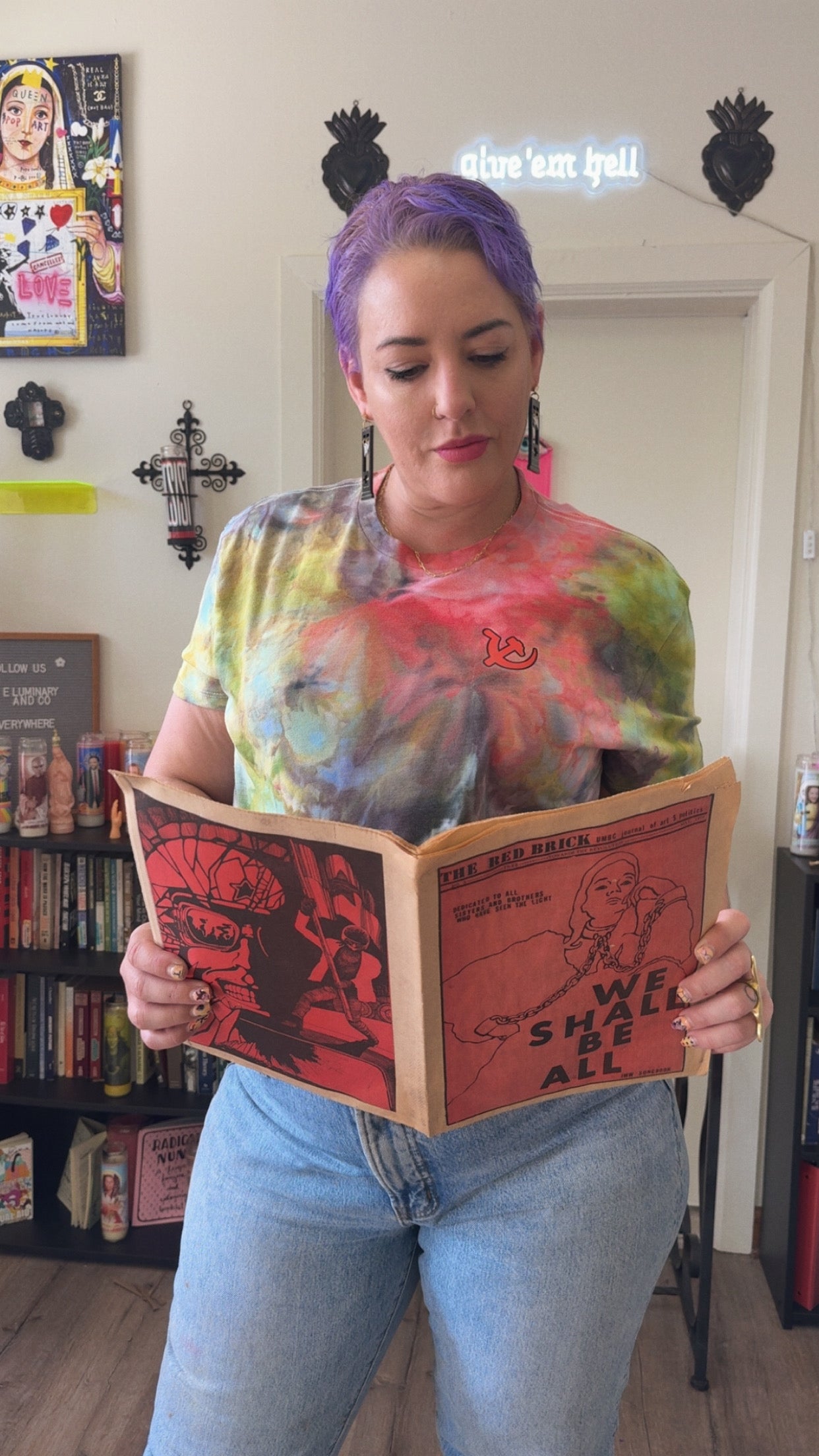 Radical Left Scum Hand-Dyed Crop Top