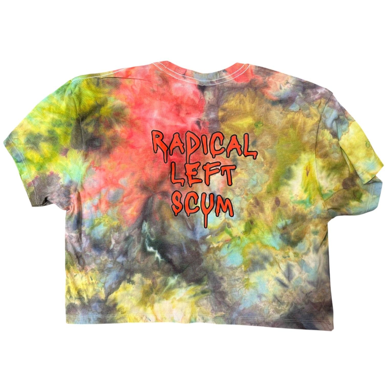 Radical Left Scum Hand-Dyed Crop Top