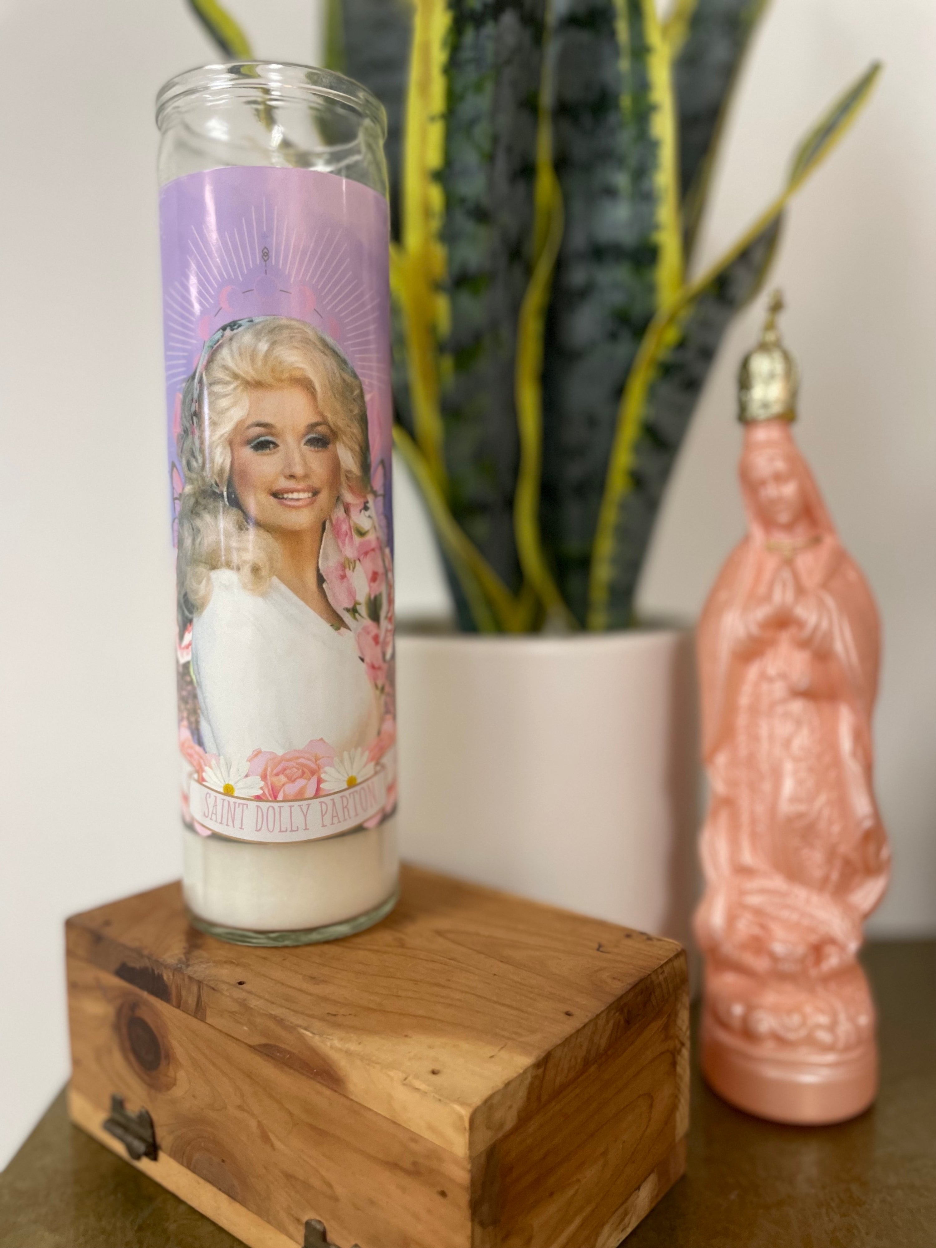 Memorial Luminary Dolly Parton Altar Prayer Candle