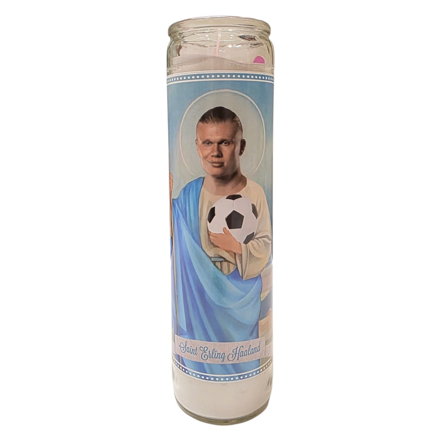 Erling Haaland Devotional Prayer Saint Candle