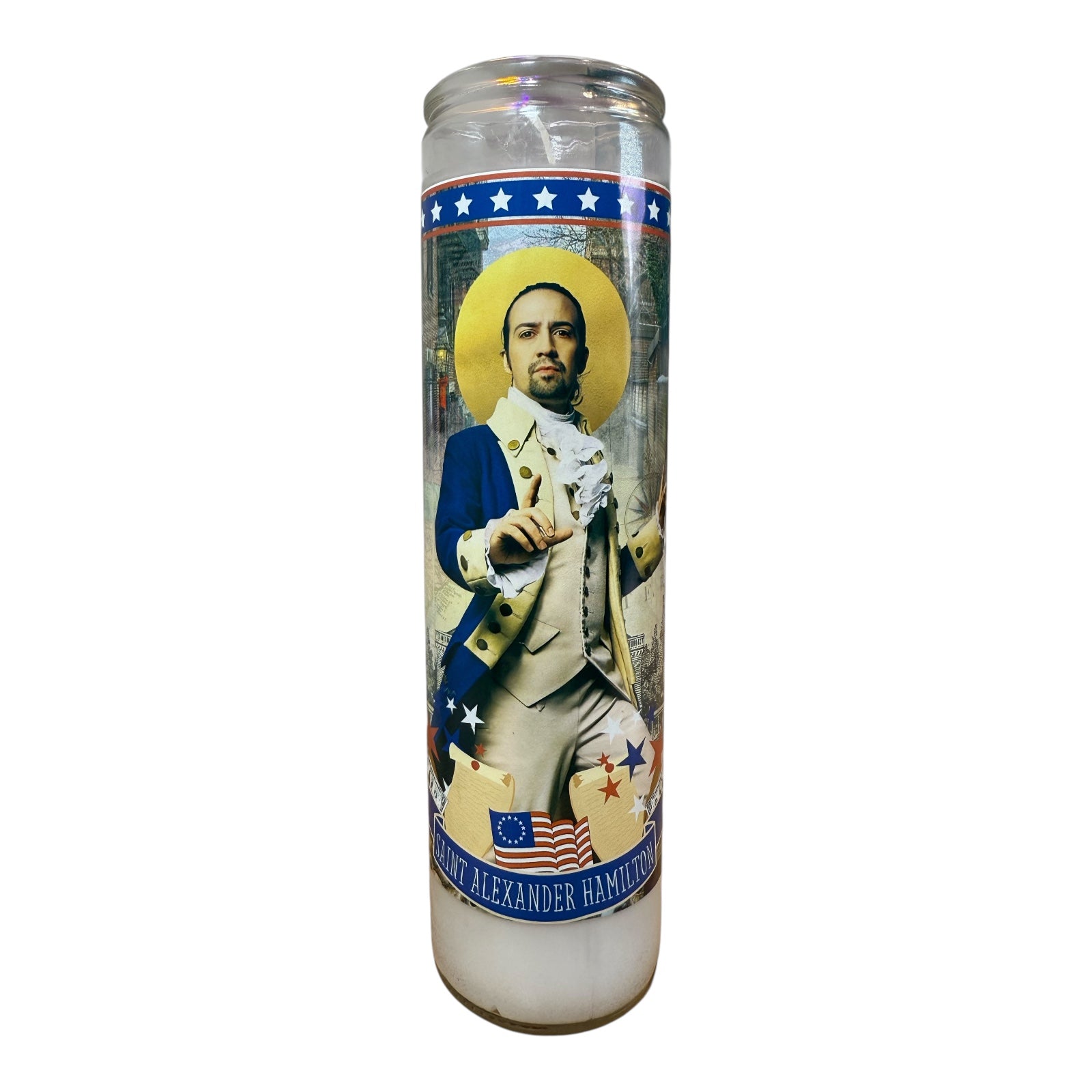 The Luminary Alexander Hamilton Lin Manuel Miranda Altar Candle