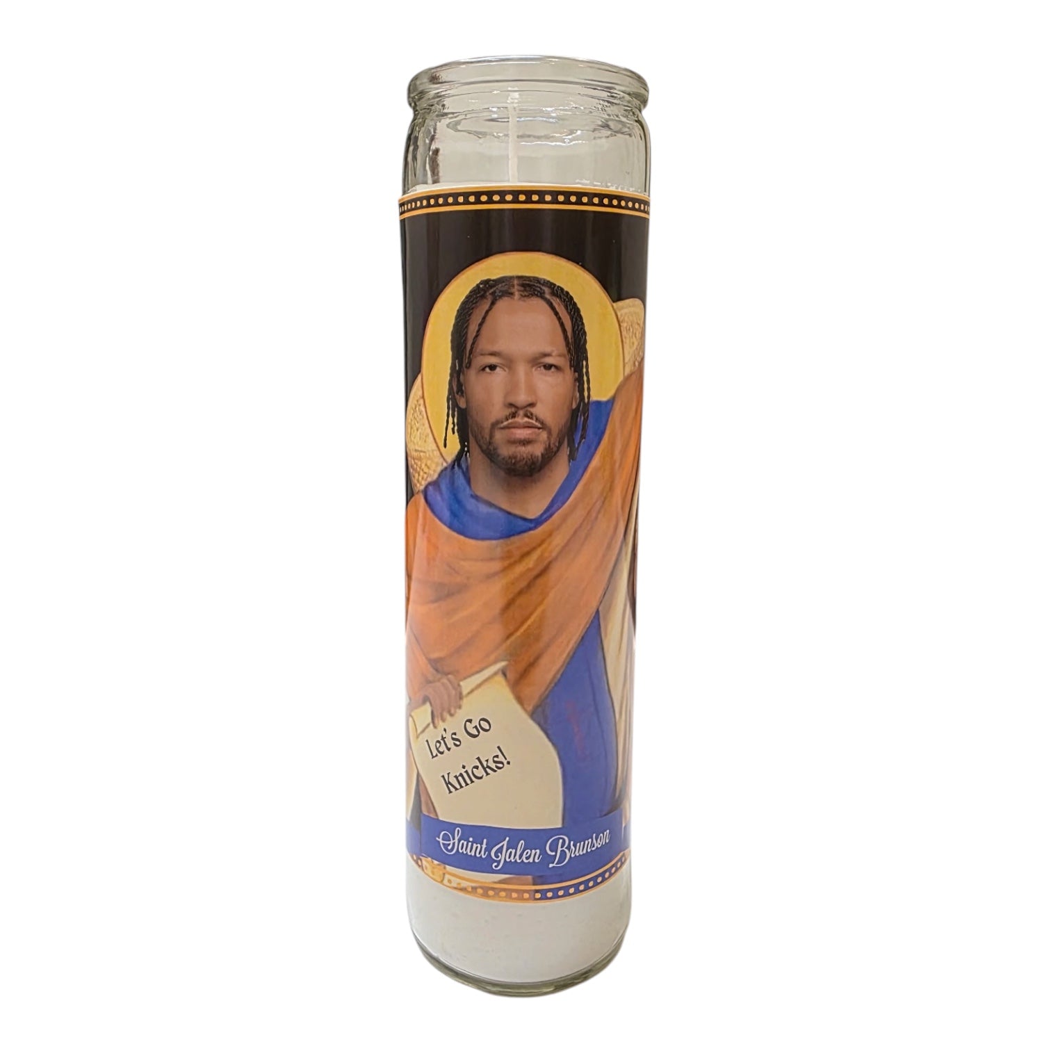Jalen Brunson Devotional Prayer Saint Candle